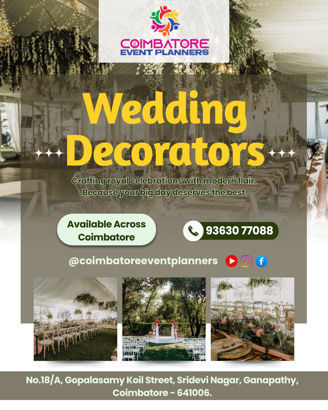 Top Wedding Decorators in Coimbatore